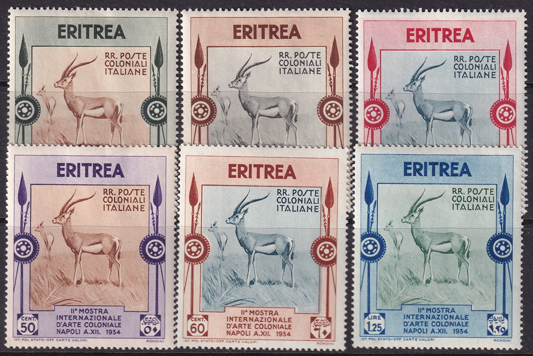 Eritrea 1934 Sc 175-80 set MH*