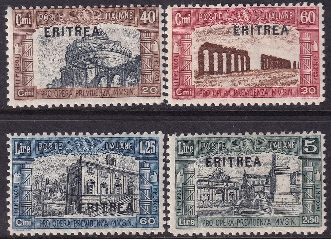 Eritrea 1927 Sc B17-B20 set MH* some gum crazing