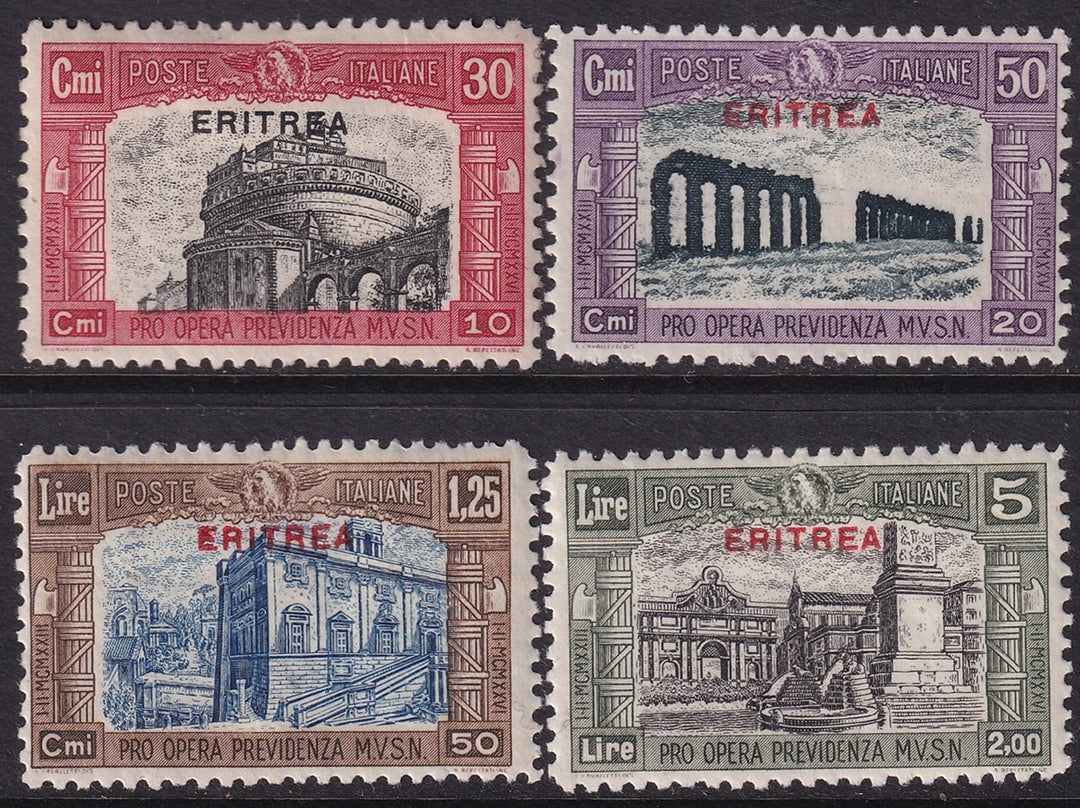 Eritrea 1929 Sc B25-8 set MLH* some gum crazing