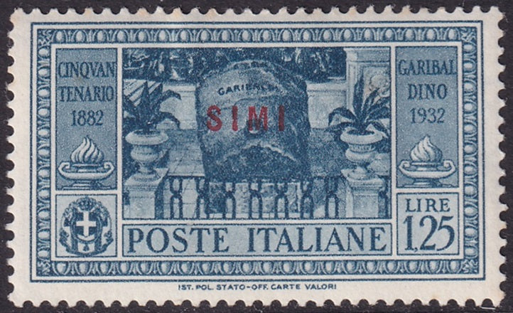 Italy Aegean Simi 1932 Sc 23 MH* couple small toning spots