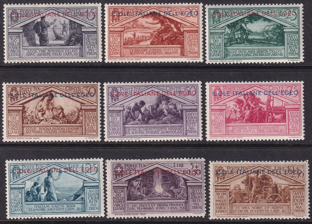 Italy Aegean 1930 Sc 3-11 set MLH*