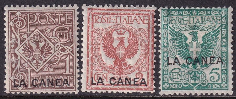 Italian Offices Crete 1906 Sc 3-5 MH*