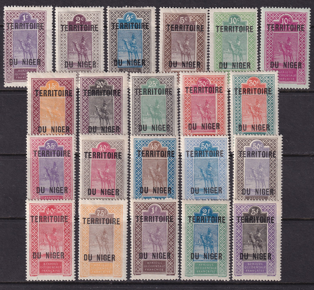 Niger 1921 Sc 1-21 complete set MH* 21 values