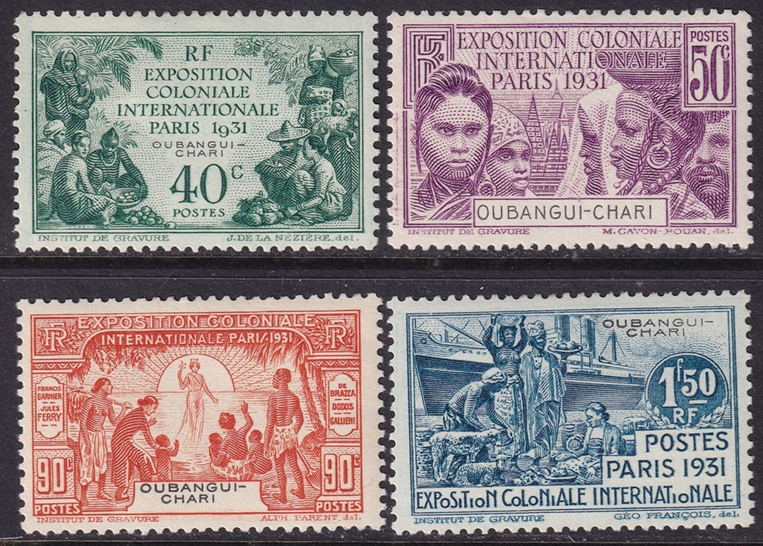 Ubangi-Shari 1931 Sc 82-5 set MH*