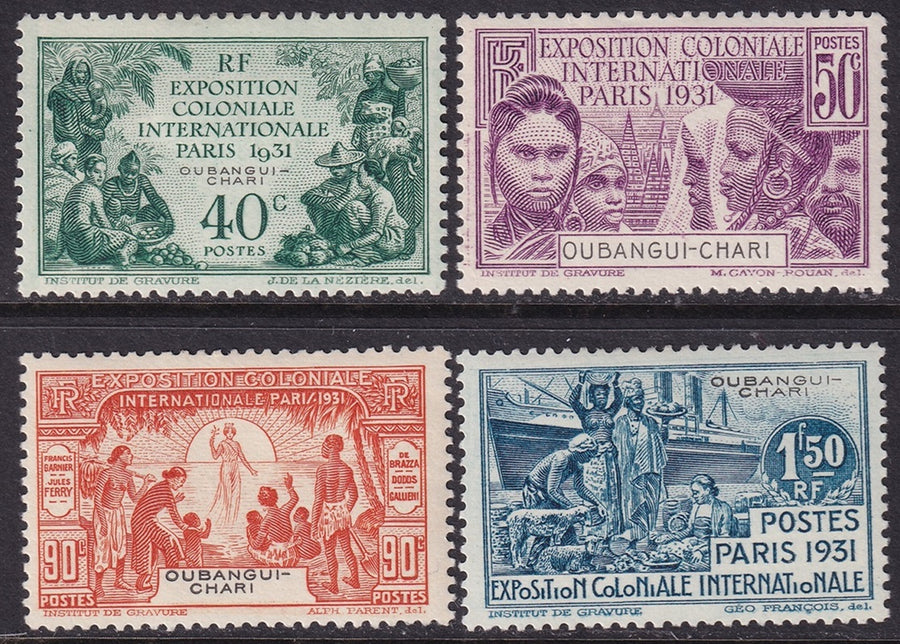 Ubangi-Shari 1931 Sc 82-5 set MH*