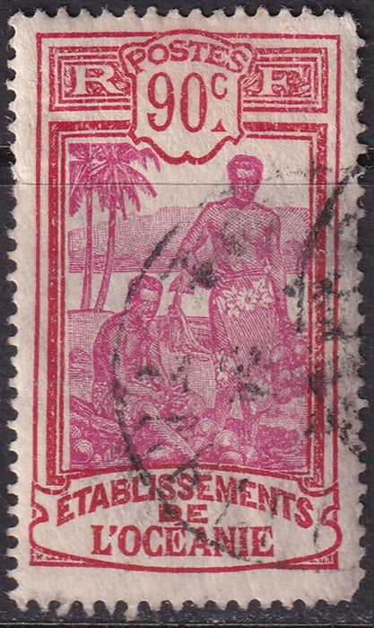 French Polynesia 1930 Sc 48 used gum remaining