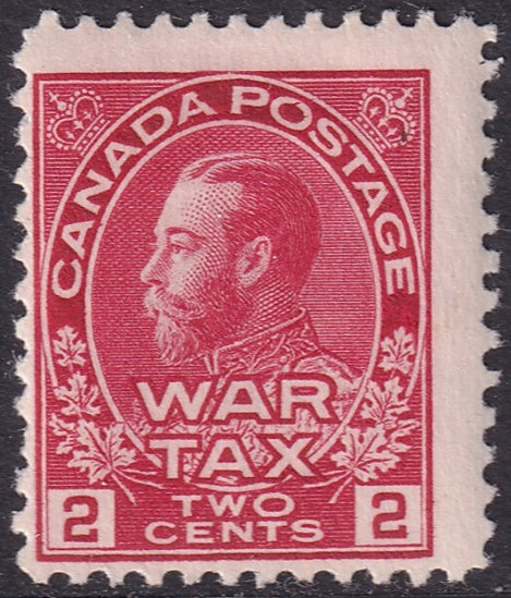 Canada 1915 Sc MR2a war tax MLH* rose carmine