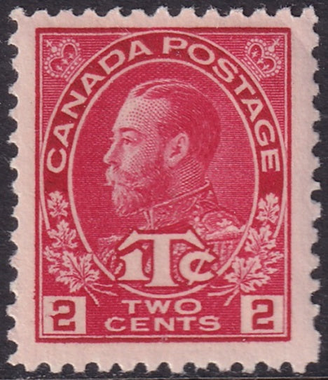 Canada 1916 Sc MR3b war tax MNH** die I rose red