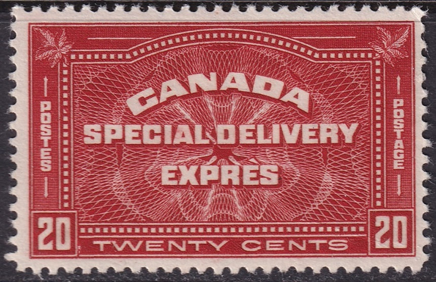 Canada 1930 Sc E4 special delivery MH* some disturbed gum