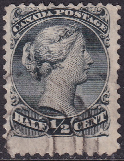 Canada 1868 Sc 21 used ring cancel