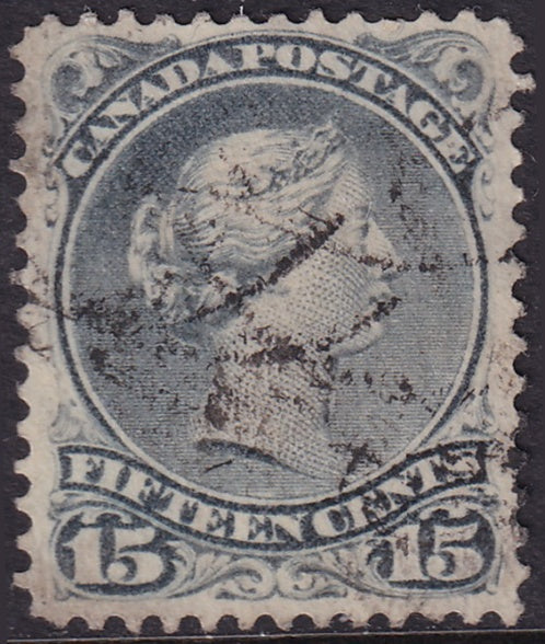 Canada 1868 Sc 30 used grey