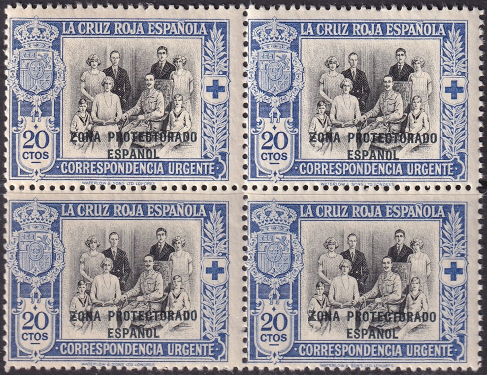 Spanish Morocco 1926 Sc EB1 express block MNH**
