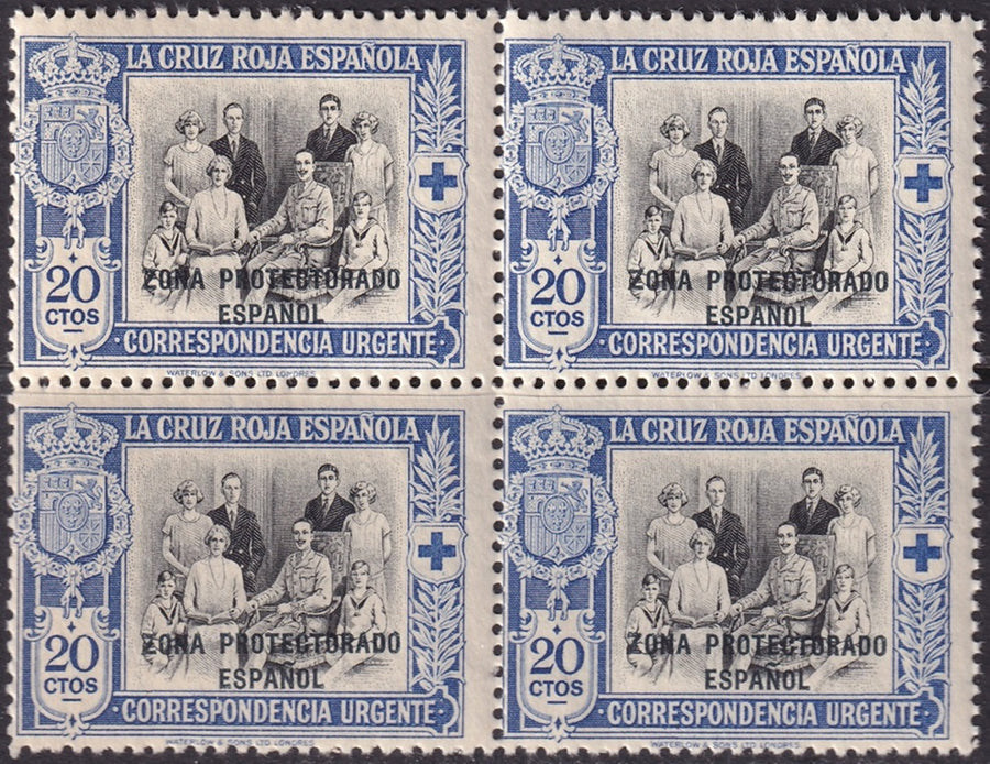 Spanish Morocco 1926 Sc EB1 express block MNH**