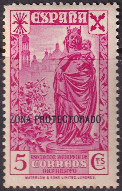 Spanish Morocco 1938 beneficencia Ed 7 MNH**