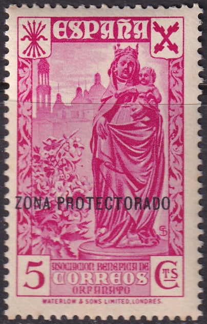 Spanish Morocco 1938 beneficencia Ed 7 MNH**