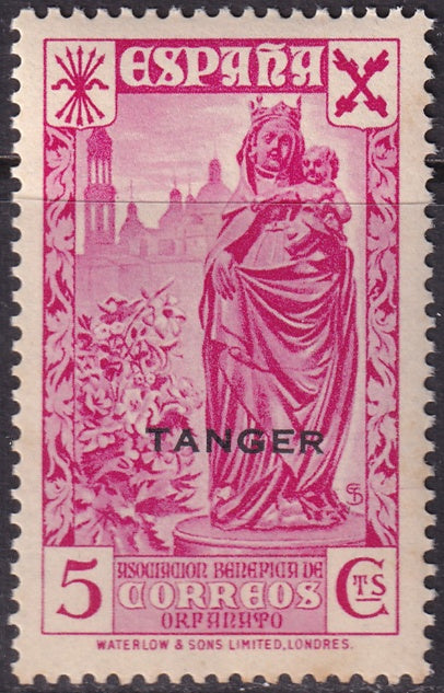Spanish Tangier 1938 beneficencia Ed 6 MNH**