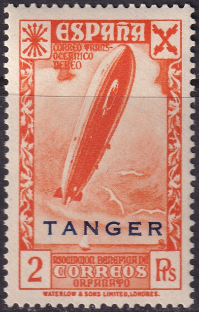 Spanish Tangier 1943 beneficencia Ed 22 MNH**