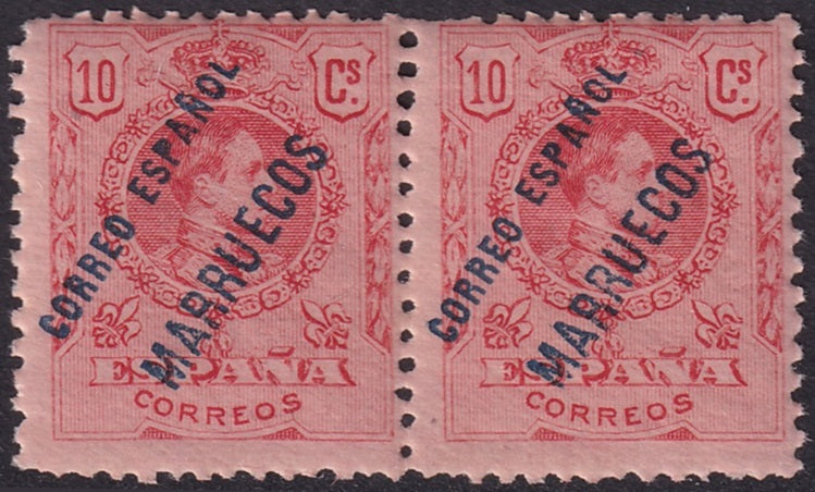Spanish Morocco 1906 Sc 16 pair MNH**