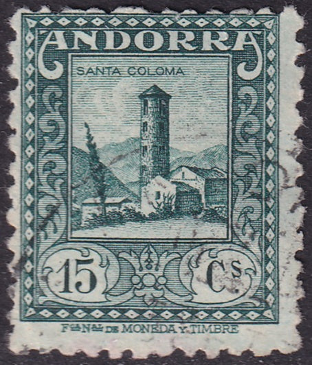 Andorra Spanish 1931 Sc 16a used