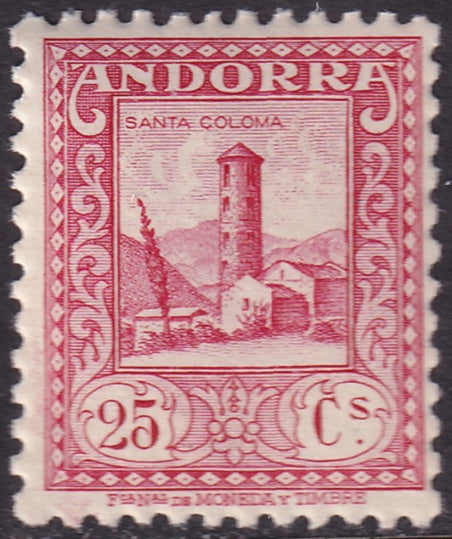 Andorra Spanish 1931 Sc 18a MNH**