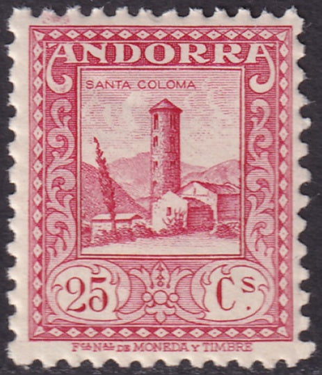 Andorra Spanish 1931 Sc 18a MNH**