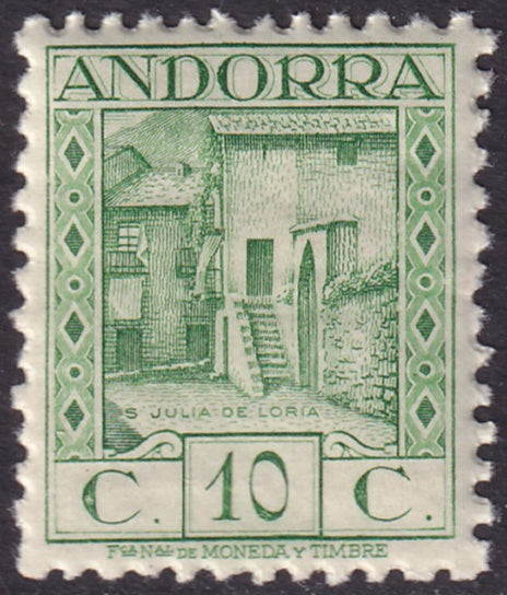 Andorra Spanish 1931 Sc 15a MNH**