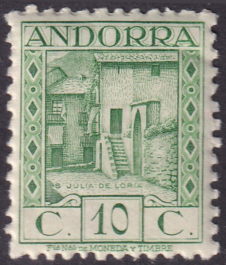 Andorra Spanish 1931 Sc 15a MNH**