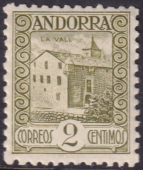 Andorra Spanish 1931 Sc 13a MNH**