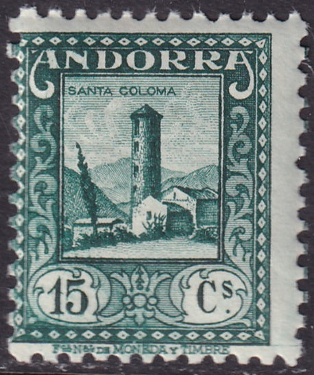 Andorra Spanish 1937 Sc 28 MNH**