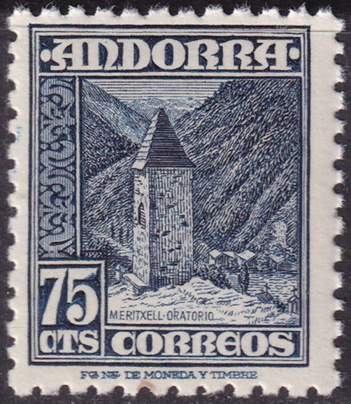 Andorra Spanish 1948 Sc 44 MNH**