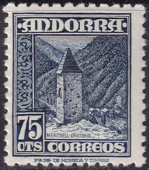 Andorra Spanish 1948 Sc 44 MNH**