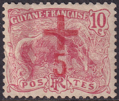 French Guiana 1915 Sc B1 MLH* crease on left side