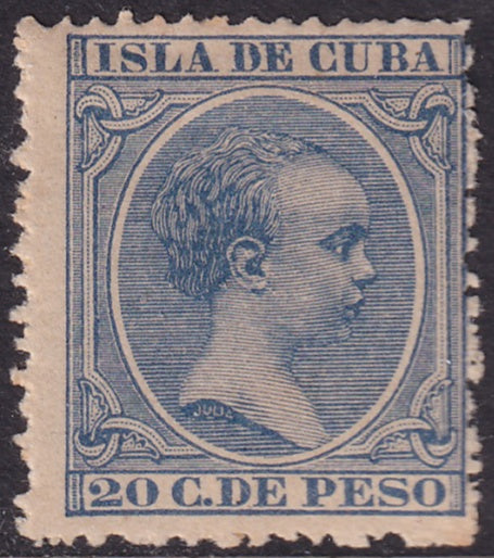 Cuba 1891 Sc 151 MH* disturbed gum toning
