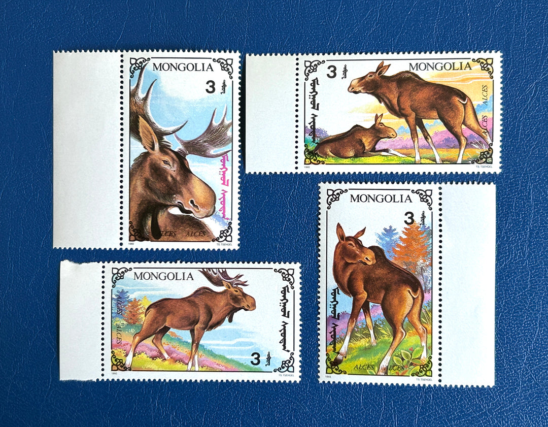 Mongolia - 1992 - Elk (fauna) -  MNH**