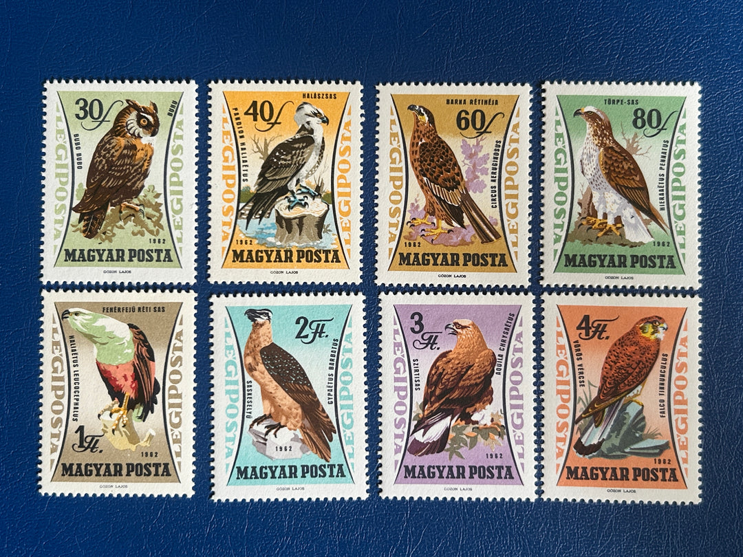 Hongrie - 1962 - Oiseaux de proie - Neuf sans charnière**