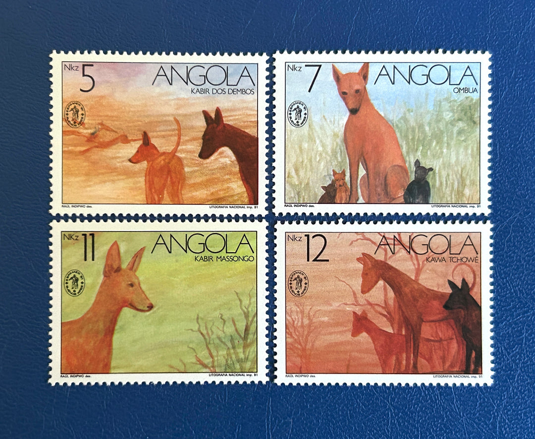 Angola Sc 804-7 Dogs (fauna) 1991 MNH**