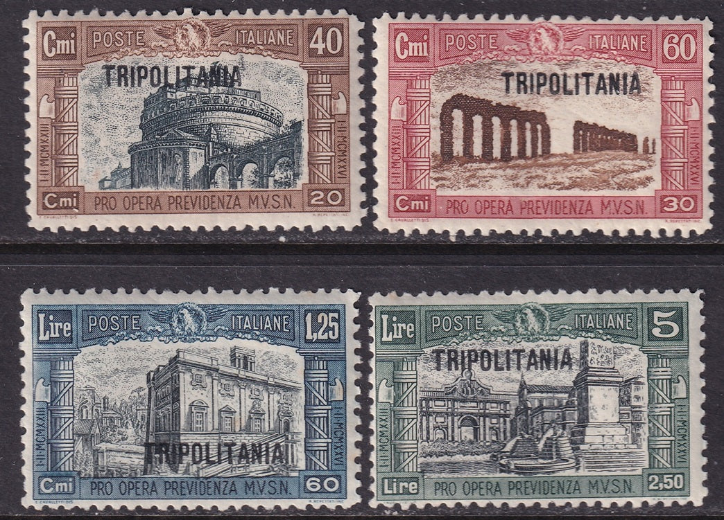 Tripolitania 1927 Sc B19-22 set MH*