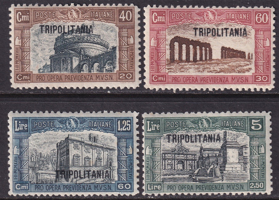 Tripolitania 1927 Sc B19-22 set MH*