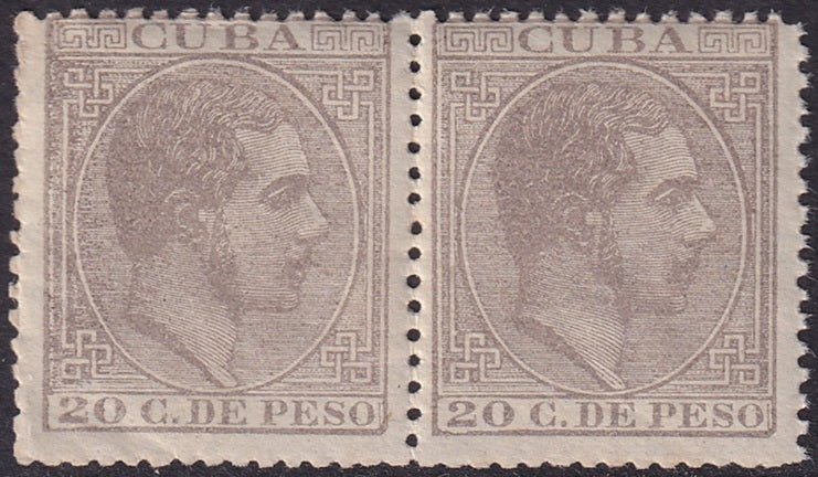 Spanish Antilles 1888 Sc 131 pair MNH**