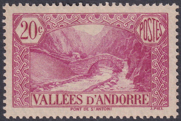 Andorra French 1932 Sc 29 MLH*