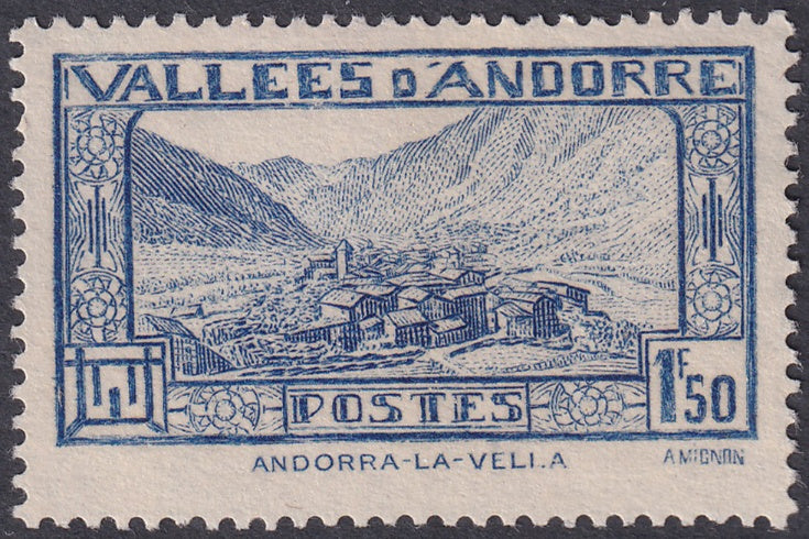 Andorra French 1932 Sc 53 MNG(*)