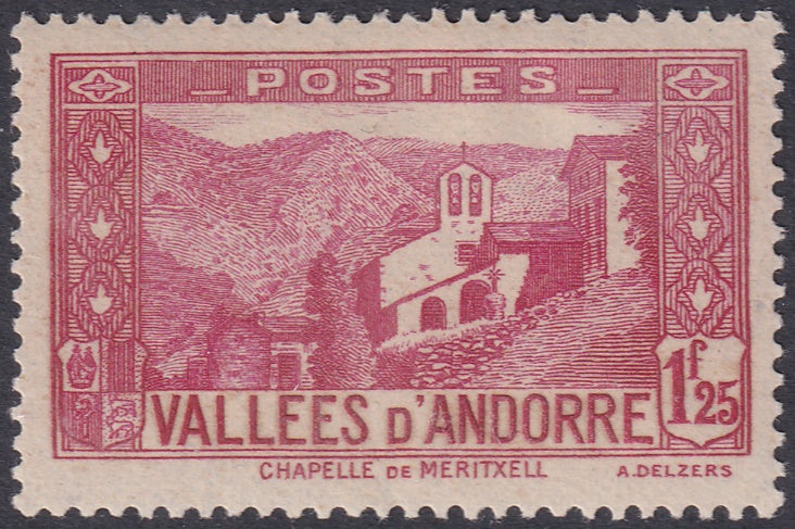 Andorra French 1933 Sc 52 MLH*