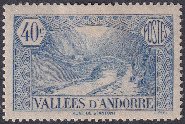 Andorra French 1932 Sc 33 MH*