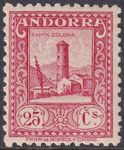 Andorra Spanish 1931 Sc 18a MNH** perf 11.5