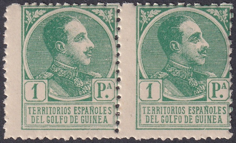Spanish Guinea 1919 Sc 168 pair MNH**