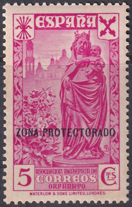 Spanish Morocco 1938 beneficencia Ed 7 MNH**