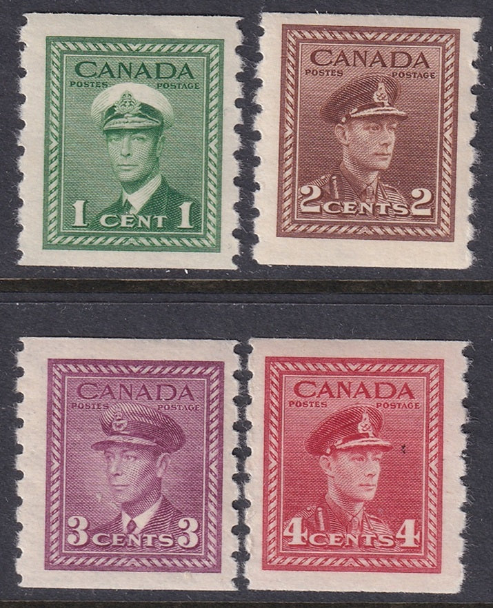 Canada 1948 Sc 278-81 coil set MH*