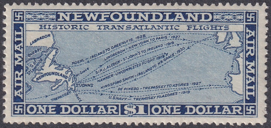 Newfoundland 1931 Sc C8 air post MNH** small light crease