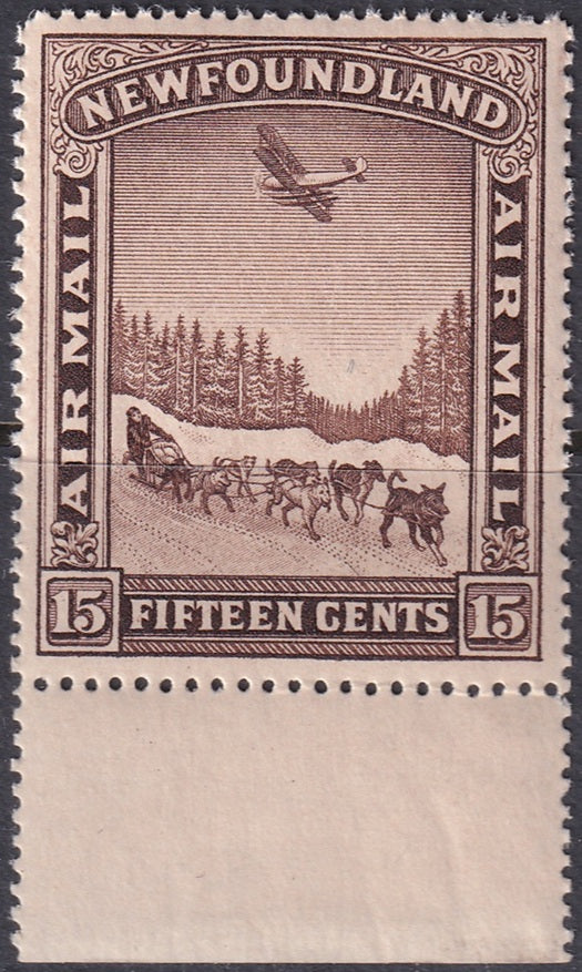 Newfoundland 1931 Sc C6 air post MNH** margin single