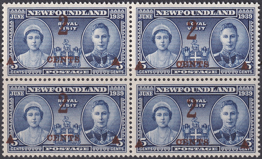 Newfoundland 1939 Sc 250 block MNH**